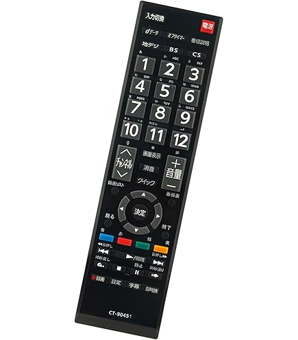 Amazon.co.jp: 東芝 液晶テレビ リモコン CT-90451 75037452