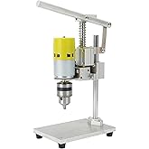 Benchtop Drill Press, 4000-9000r/min Adjustable Speed Mini Electric Bench Drilling Machine, 40mm Drilling Stroke, 1.5 X 10mmD