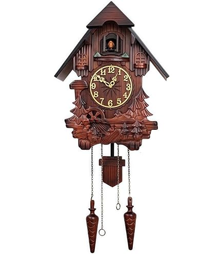Amazon.co.jp: 鳩時計 掛け時計 カッコーメルビルR 本格的ふいご式