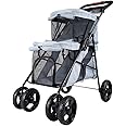 【ALLFORWAN’ｓLIFE】ペットカート 台湾イビヤヤ ibiyaya イビヤヤ ダブルデッカー ペットバスペットストローラー シルバーグレー