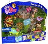 Littlest Pet Shop Exclusive Postcard Pets 3-Pack in Carry Case (Includes Monkey, Lion and Ostrich) [