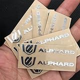 【8個】車用ステッカーデカール3D専用金属装飾ロゴバッジステッカーオートバイ バイク ステッカー デカール シール デカール シール 防水デカールデコレーション(に適うアルファード/ヴェルファイア20/30系 プリウス20系/30系/50系 プリウスα40系 プリウスPHV50系 クラウン200系 マークx120系/130系車検対応 互換品)写真e