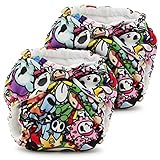 Kanga Care Lil Joey 2 Piece All in One Cloth Diaper, Tokijoy/Multi, Newborn by Kanga Care