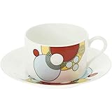 Noritake ノリタケ カップ & ソーサー ( コーヒー ティー 兼用) 185cc フランク・ロイド・ライト インペリアル ボーンチャイナ T97282/4614