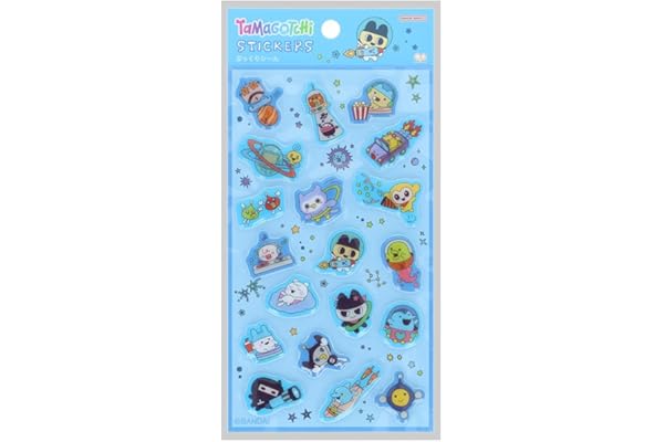 サンスター文具(Sun-Star Stationery) たまごっち グッズ シール ぷっくり ブルー S8819963