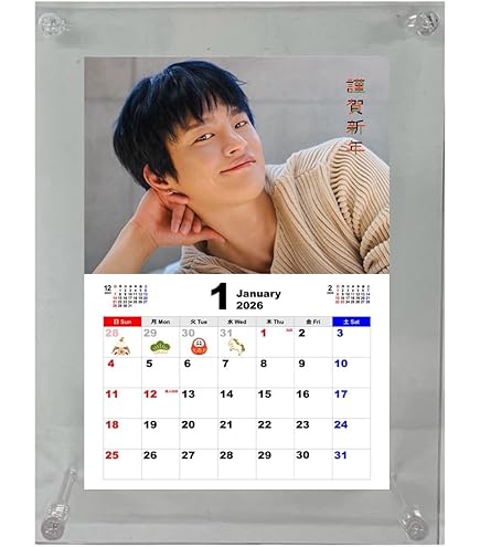 Amazon.co.jp: ソイングク 日本仕様 2026年 卓上カレンダー A5サイズ