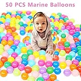 50パックPop UpソフトOceanプラスチックボール直径80 cm Kids Toddlersボールwith Zipperストレージバッグ