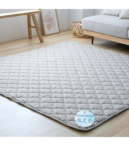 Amazon｜夏用 ラグ コットンキルト 綿 優しい 90*180cm 洗える