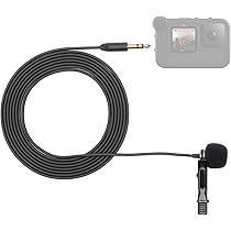 GoPro  マイクアダプタ  予約受付中 Amazon | Movo Lavalierマイク GoPro、Hero 12 Hero11、Hero10、Hero9