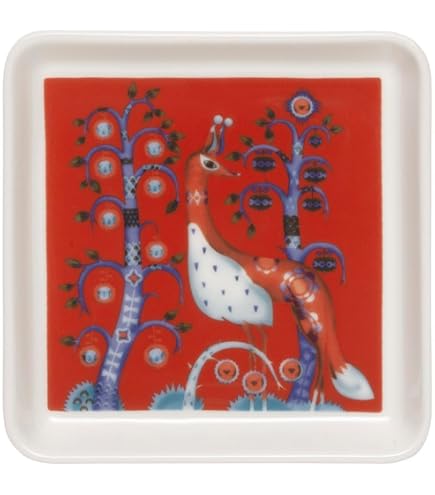 Amazon.co.jp: イッタラ (iittala) タイカ Taika プレート 22cm レッド