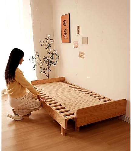 Amazon｜テンピュール(Tempur) 木製ベッドフレーム グレージュ エイル