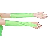 [オモシロクラブ] おもしろ俱楽部 ツルツルニット 指ぬき ロンググローブ [ KN02X ]