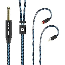 イヤホン　アップグレードケーブル (4.4mm-0.78mm2pin) Amazon | Yinyoo 0.78mm 2pin イヤモニ アップグレードケーブル