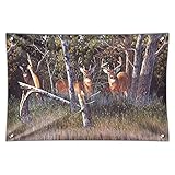 Deer in the WoodsホームビジネスオフィスSign 22" x 33" MINI.BANNER.QQJQLBS00.Z001044_8