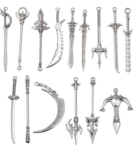 Amazon.co.jp: 剣 ナイフ ペンダント アンティーク 武器 Diy チャーム