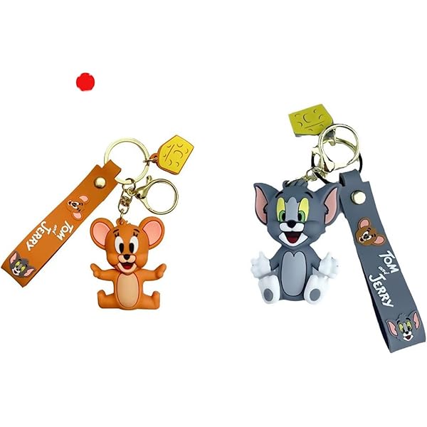 Amazon.co.jp: for トムとジェリー 4連チャーム キーホルダー 2個