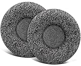 SOULWIT 50mm イヤーパッド イヤークッション Jabra Pro 9400/9450/9460/9470/925/929/930 用 交換 パッド Jabra Biz 2400/BIZ 2400II/BIZ 1500/GN2000/UC Voice 550 用 イヤーカップ リネン生地 交換 グレー