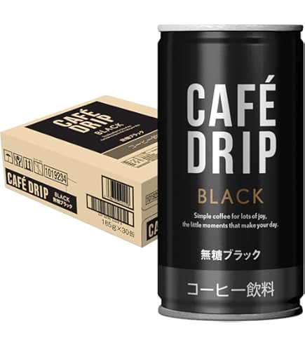 Amazon.co.jp: 富永貿易 カフェドリップ 微糖 コーヒー 缶 185g×30本