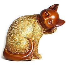 風水　招財猫　招き猫　風水 金運 猫 置物 風水インテリア 縁起物 Amazon.co.jp: 風水 金運 猫 置物 【 黄金 招き猫 】 風水インテリア