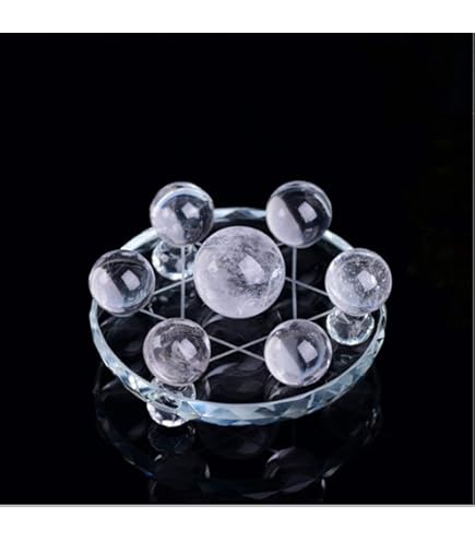 Amazon.co.jp: 風水ラッキーカラー 七星陣セット(台座＋丸玉7個