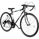 ロードバイク 自転車 シマノ21段変速 700C 2WAYブレーキシステム搭載 補助ブレーキ ドロップハンドル 超軽量高炭素鋼フレーム ワイヤ錠・ライトのプレゼント付き スポーツバイク 街乗り 通勤 通学