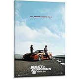 ワイルドスピード6素晴らしい映画ポスター ウォールアート 部屋飾り キャンバス 絵画 ベッドルーム ポスター リビング 壁の絵08x12inch(20x30cm)