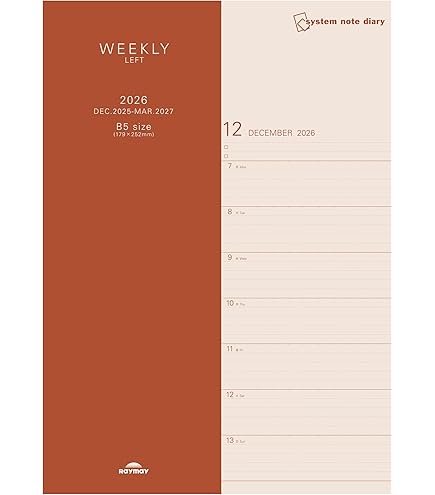 Amazon.co.jp: レイメイ藤井 手帳 2025年 スケジュール帳 システム