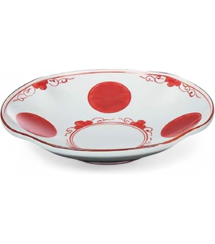 Amazon.co.jp: 有田焼 峯山窯 大皿 絵皿 飾り皿 直径約45cm 南天 鳥図
