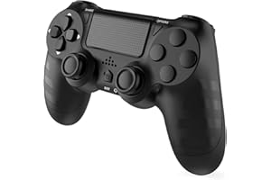 DYONDER Wireless Controllers for PS4/Pro/Slim & PC – 1000mAh Battery, 6-Axis Motion Sensor, Audio Jack (Black)