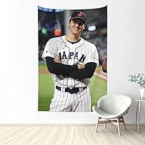 大谷翔平　タペストリーポスターセット Amazon.co.jp: 2023 WBC 侍JAPAN 大谷翔平 優勝おめでとう 壁掛け 壁