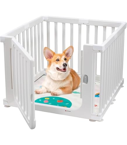 DINGHANGペットサークル ゲージ Amazon | DINGHANG犬サークル ペットフェンス ペットケージ
