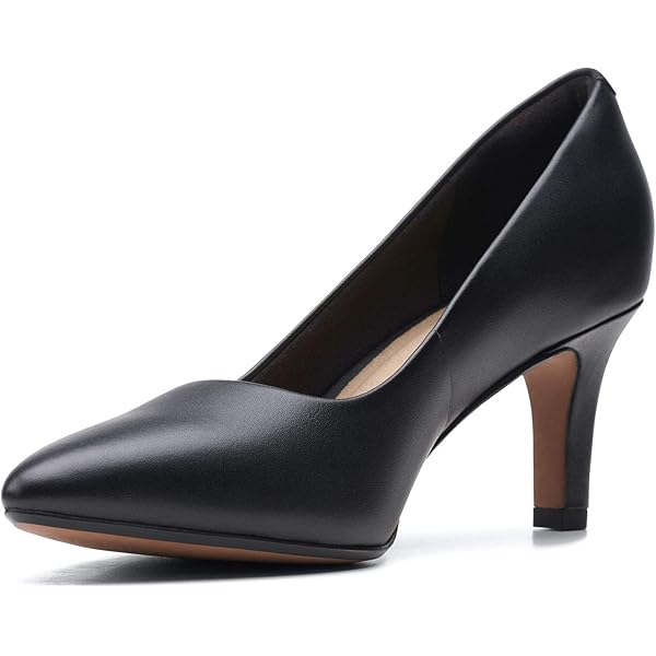 Block Heel Heeled Clarks Wide Fit Black Shoes Clarks Women's