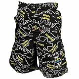 ボーイズベビー水着[Beach]男の子恐竜柄サーフパンツ|海パン 95cm ブラック