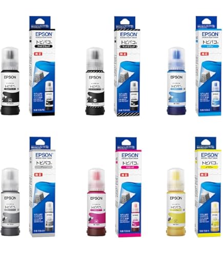 Amazon.co.jp: エプソン 純正 インクボトル トビバコ 4色セット