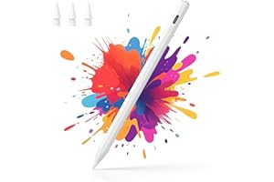 Hastraith スタイラスペン iPad (2018-2025)-13分の高速充電、傾き感度と手のひらリジェクション、iPad 11/10/9/8/7/6世代、Air 7/6/5/4/3/M5/M4/M3/M2/M1、Pro 13インチ/12.9