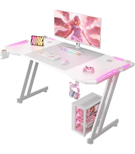 Amazon.co.jp: デスクトップコンピュータゲームテーブル、ピンクの電子