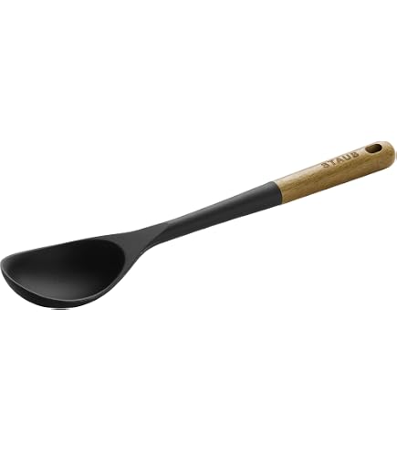 新品未使用 STAUBシリコン木製ハンドル 8ピースセット Amazon | Staub シリコーン製 木製ハンドル付き 11点 調理器具セット