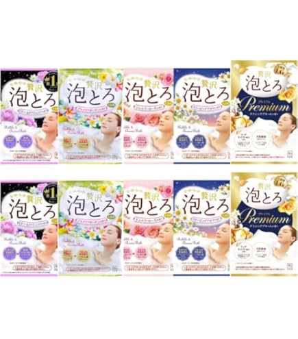 Amazon | 【5種×4個 (計20個)セット】 贅沢泡とろ 入浴剤 牛乳石鹸共進