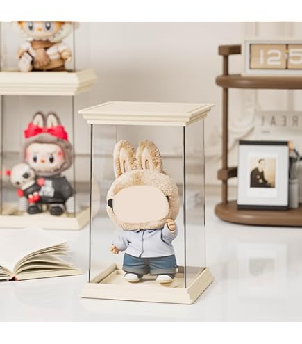 Amazon.co.jp: LABUBU Storage Case, Doll Stand Included, Dustproof