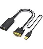 HD/VGA/DVI/HDMI+音声 to HDMI変換機 Amazon | VGA to HDMI 変換アダプタ 音声対応 (添付品：USB給電