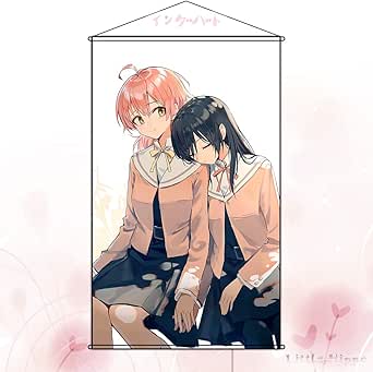 Amazon インターハート タペストリー やがて君になる 七海燈子 小糸侑 アニメ ポスター 掛ける絵 巻物 軸物 家庭飾り 装飾用品 ポスター 吊り軸 フィギュア 装飾品 約60cmx90cm フィギュア ドール 通販