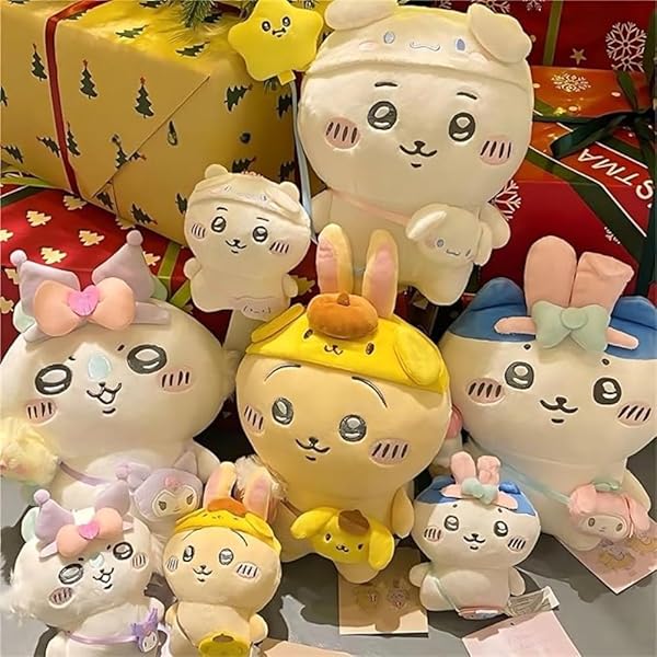 ちいかわ　サンリオ　コラボ　ぬいぐるみ　ハチワレ　うさぎ ちいかわ サンリオコラボ ぬいぐるみ キーホルダー ハチワレ