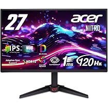 Amazon.co.jp: Acer 27インチ WQHD IPS 非光沢 120Hz 1ms(VRB