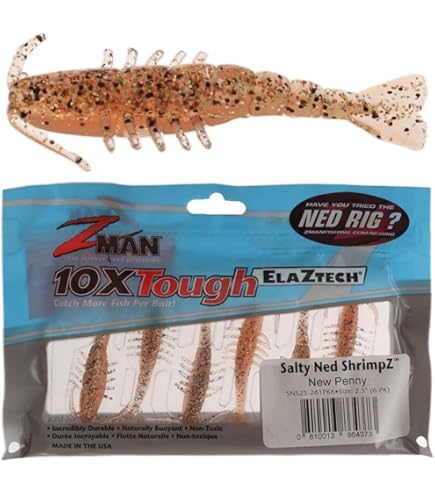 Z-Man TRD CrawZ – Esche Soft Bait Per Bass Fishing, 6,3 Cm, Pacco Da 6, Imitazione Gambero