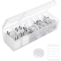 木製ケーブル収納ボックス ホワイト 2個セット ケーブル収納ボックス