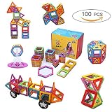 100個ミニ磁気Designer Constructionセットモデル& Building Toyプラスチック磁気ブロック教育玩具子供ギフト