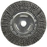 Firepower 1423-2122 Crimped Type Carbon Steel Wire Wheel Brush with 6-Inch Diameter and 1-Inch Width