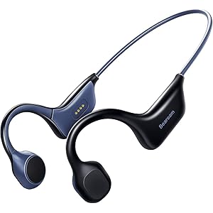 Bluetooth イヤホン 骨伝導 (Qualcomm aptX対応) bluetooth ヘッドセット 骨伝導 イヤ…