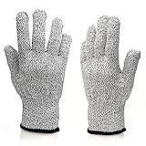 Tobway Cut Resistant Gloves - Level 5 Protection Lightweight Breathable Durable and Extra Comfortabl