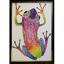 クリスタルアート アマガエル クリスタルアート アマガエル326 アートパネル 51x51cm 写真